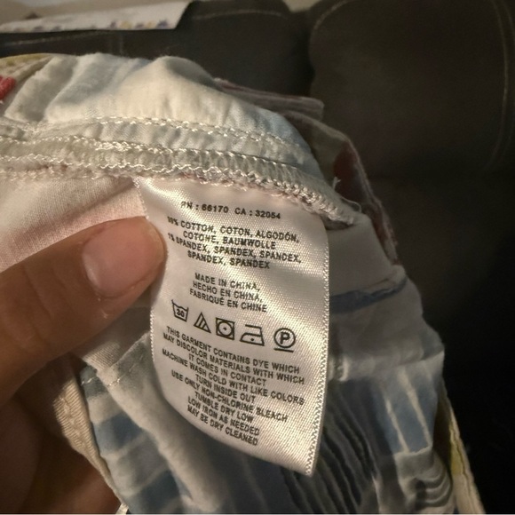 Anthropologie Rainbow Stripe Relaxed Chino Shorts - Picture 6 of 7